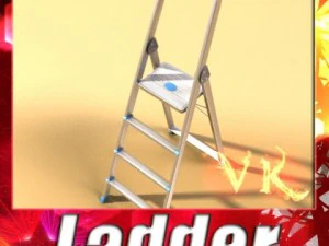 trapladder hoog detail 3D Model