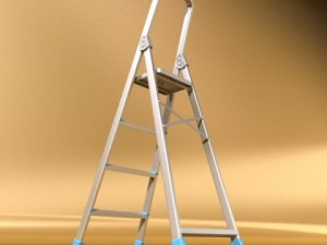 step ladder high detail 3D Model