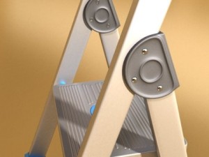 step ladder high detail 3D Model
