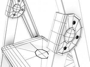 step ladder high detail 3D Model