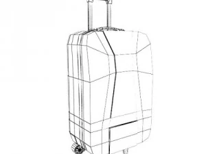 suitcase collection high detail 3D Model