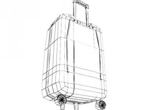 suitcase collection high detail 3D Model