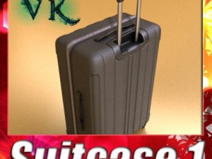 rolling suitcase 01 high detail 3D Model