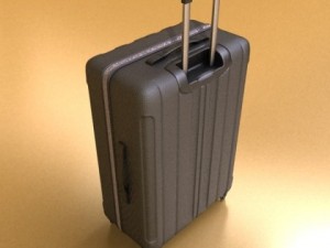 rolling suitcase 01 high detail 3D Model