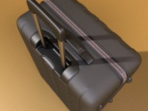 rolling suitcase 01 high detail 3D Model