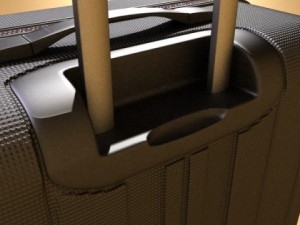 rolling suitcase 01 high detail 3D Model