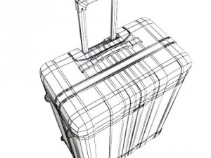 rolling suitcase 01 high detail 3D Model