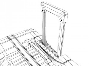 rolling suitcase 01 high detail 3D Model