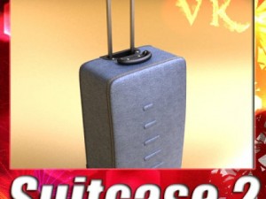 rolling suitcase 02 high detail 3D Model