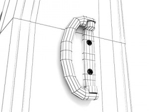 rolling suitcase 02 high detail Modèle 3D