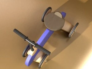 wooden riding toy bike 3D Model