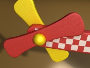 wooden toy helicopter 3Dモデル