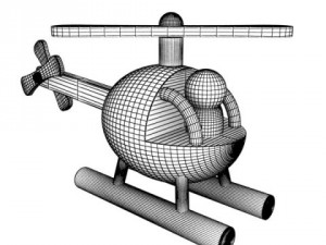 wooden toy helicopter 3Dモデル