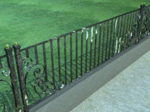 wrought iron fence 01 high res 3D Model