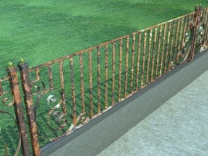 wrought iron fence 01 high res 3D Model