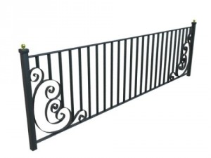 wrought iron fence 01 high res 3D Model