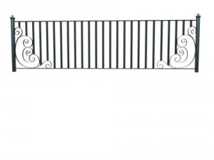 wrought iron fence 01 high res 3D Model