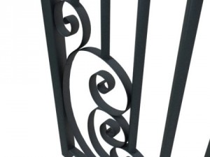 wrought iron fence 01 high res 3D Model