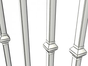 wrought iron fence 02 Modello 3D