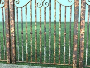 wrought iron fence 02 Modello 3D