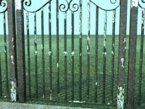 wrought iron fence 02 Modello 3D