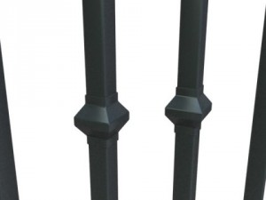 wrought iron fence 02 Modello 3D