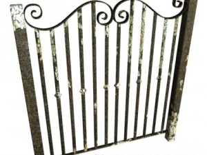 wrought iron fence 02 Modello 3D
