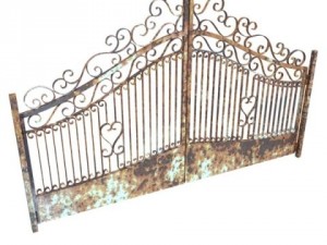 wrought iron gate 01 Modelo 3D