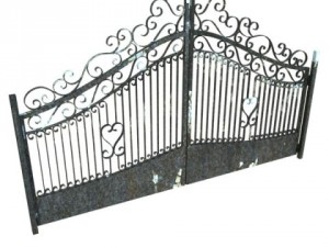 wrought iron gate 01 Modelo 3D