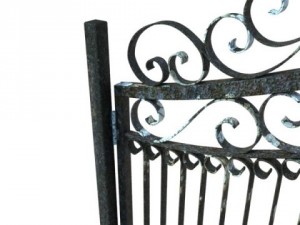 wrought iron gate 01 Modelo 3D