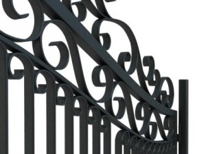 wrought iron gate 01 Modelo 3D
