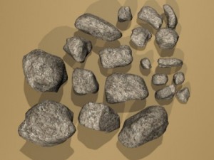 stones 01 3D 模型