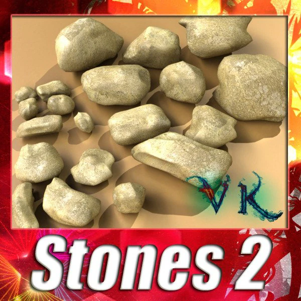 stones 02 high resolution textures 3D Model .c4d .max .obj .3ds .fbx .stl .blend 