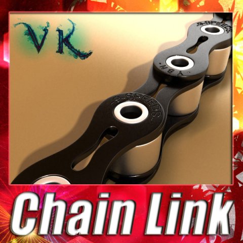 bicycle chain link high res Modelo 3D .c4d .max .obj .3ds .fbx .stl .blend 