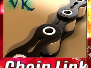 bicycle chain link high res 3Dモデル
