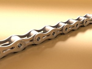 bicycle chain link high res Modelo 3D