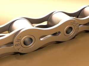 bicycle chain link high res Modelo 3D