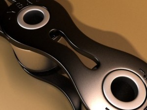 bicycle chain link high res Modelo 3D