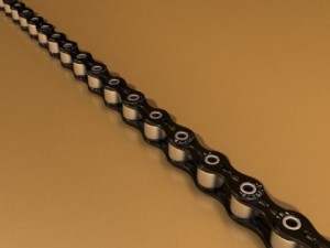 bicycle chain link high res Modelo 3D