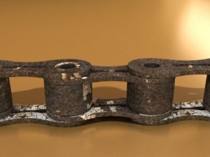 bicycle chain link high res Modelo 3D