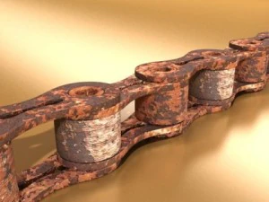 bicycle chain link high res 3D Model