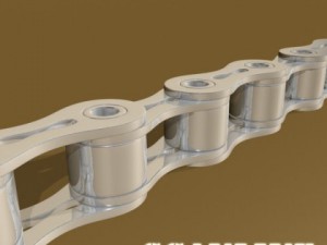 bicycle chain link high res Modelo 3D