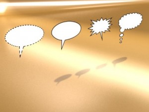 23 speech bubbles collection 3D Модель