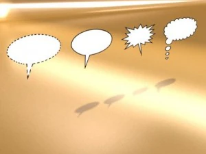 23 speech bubbles collection 3D Model