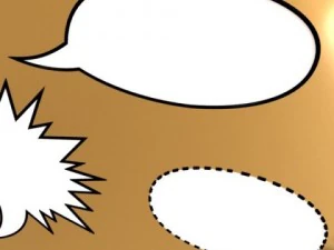 23 speech bubbles collection 3D Model