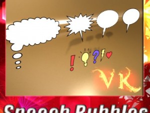 9 speech bubbles collection 3D Model