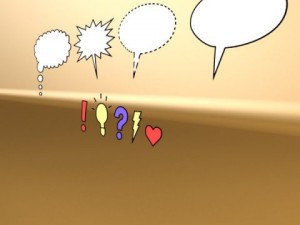 9 speech bubbles collection 3D-Modell