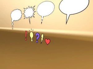 9 speech bubbles collection 3D Model