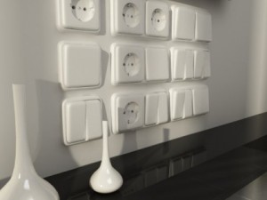 electric switch  outlet collection 3D Модель