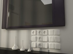 electric switch  outlet collection 3D Модель